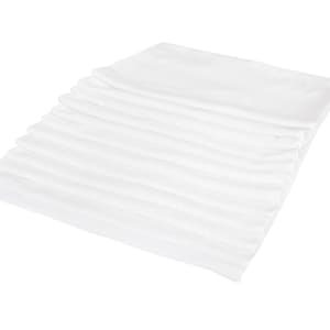 752-LBMR White Ribbed Terry Cloth Bar Towel, 16" x 19"