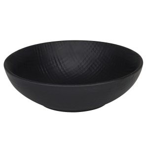 151-22329813 7 3/4" Round Melamine Dinner Bowl, Black
