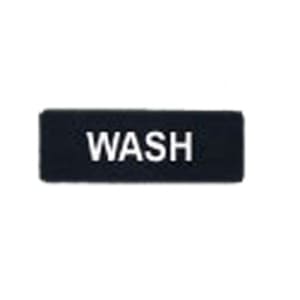 080-SGN318 Wash Sign - 3" x 9", Black