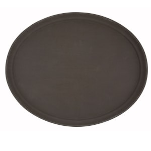 080-TFG2622N Oval Serving Tray - 26" x 22", Fiberglass, Brown