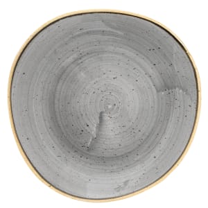 893-SPGSOG81 8 1/4" Round Stonecast Plate - Ceramic, Peppercorn Gray
