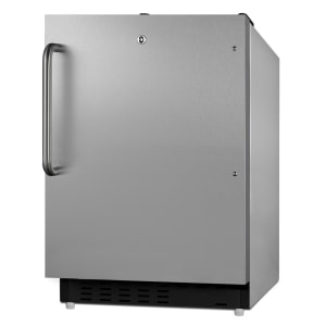 162-ALRF49BCSS 2.68 cu ft Undercounter Refrigerator & Freezer w/ Solid Door - Stainless Steel, 115v