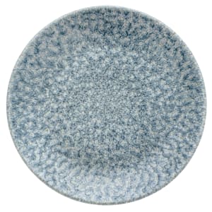 893-RKTBEVP61 6 1/2" Round Raku Plate - Ceramic, Topaz Blue