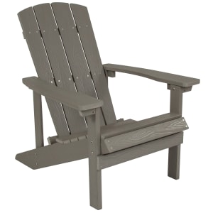 916-JJC14501LTGGG 29 1/2"W Charlestown Adirondack Chair - 35"H, Resin, Gray