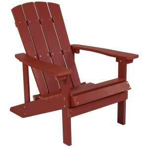 916-JJC14501REDGG 29 1/2"W Charlestown Adirondack Chair - 35"H, Resin, Red