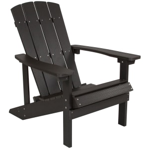 916-JJC14501SLTGG 29 1/2"W Charlestown Adirondack Chair - 35"H, Resin, Slate Gray