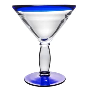 Stemless Martini Glasses with Cobalt Blue Bases, Set of 6 – The Standing  Rabbit