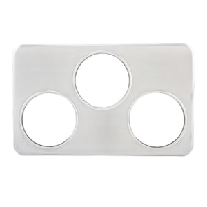 080-ADP666 21" Adapter Plate - (3) Inset Capacity, Stainless
