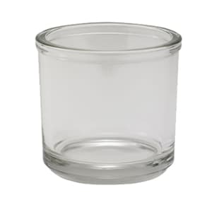 Tidy Crafts Clear Round Plastic Containers with Attached Lids -Pack of 12-2  1/2 Round