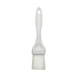 080-NB15 1 1/2" Flat Pastry Brush w/ Nylon Bristles & White Plastic Handle