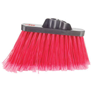080-BRAF9R Angled Broom Head w/ Red Flagged Bristles