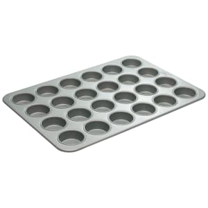 080-HMF24F 24 Compartment Texas Muffin Pan, Silicone Glazed Aluminized Steel