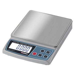 080-SCALD22 22 lb Digital Portion Control Scale - 6" Square Platform, Stainless Steel