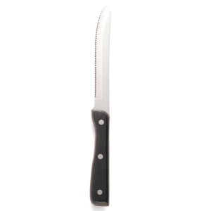 Qty: 6 Steak Knives 292 55 Black Handle Serrated same as LongHorn