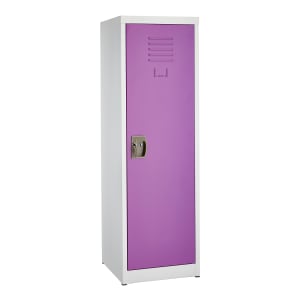 874-ADI62901PUR 1 Tier Storage Locker - 48"H x 15"W, Steel, Purple
