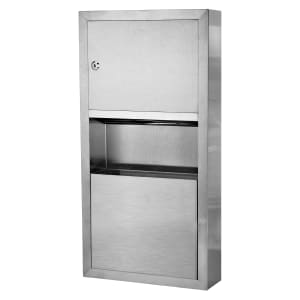 874-ALP494 2 Gallon Surface Mounted Paper Towel & Waste Receptacle, Stainless Steel