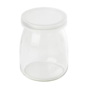 229-SGJ6 6 oz Single Serve Glass Jar w/ Lid