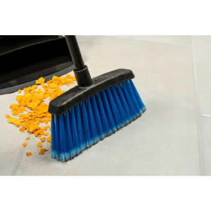 028-4685914 30"L Duo-Sweep® Lobby Broom w/ Angle Bristles & Black Handle