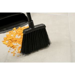028-4686003 30"L Duo-Sweep® Lobby Broom w/ Angle Bristles & Black Handle