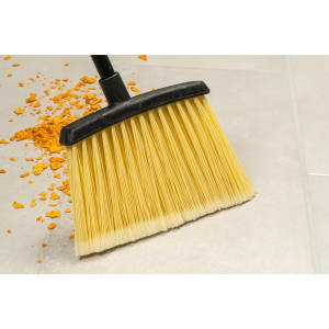 028-4686100 36"L Duo-Sweep® Lobby Broom w/ Angle Bristles & Black Handle