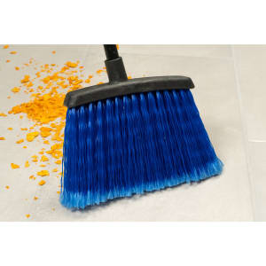 028-4688314 48"L Duo-Sweep® Warehouse Broom w/ Angle Bristles & Black Handle