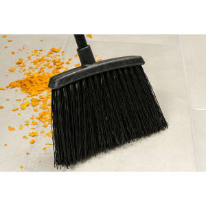 028-4688403 48"L Duo-Sweep® Warehouse Broom w/ Angle Bristles & Black Handle