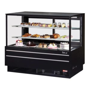 083-TCGB60UFBN 60 1/2" Full Service Bakery Display Case w/ Straight Glass - (3) Levels, 115v