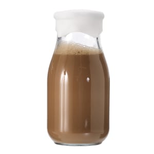 075-11286 16 oz Milk Bottle w/ Silicone Lid, Clear
