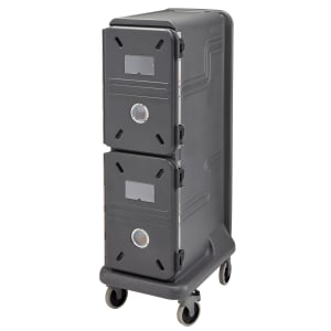 144-PCU1000CC615 Pro Cart Ultra™ Cold Insulated Food Carrier w/ (10) Pan Capacity, Charcoal Gray, 115v