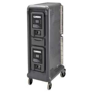 144-PCU1000HC615 Pro Cart Ultra™ Hot/Cold Insulated Food Carrier w/ (10) Pan Capacity, Charcoal Gray, 115v