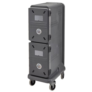 144-PCU1000PP615 Pro Cart Ultra™ Hot Insulated Food Carrier w/ (10) Pan Capacity, Charcoal Gray, 115v