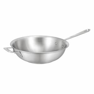 017-60005 10 3/8" Stainless Stir Fry Pan - Induction Ready