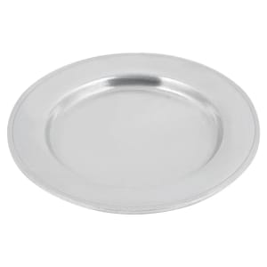017-1020P 6" Rimmed Bread & Butter Plate, Aluminum/Pewter-Glo
