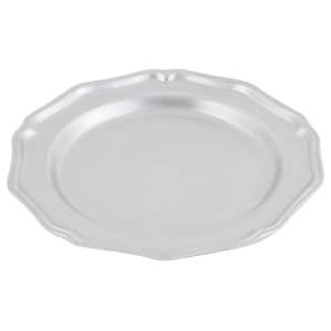 017-1033P 9" Dessert Plate, Aluminum/Pewter-Glo