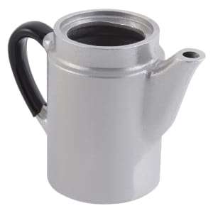 017-4018P 15 oz Coffee Tea Server w/ Insulated Handle, Aluminum/Pewter-Glo