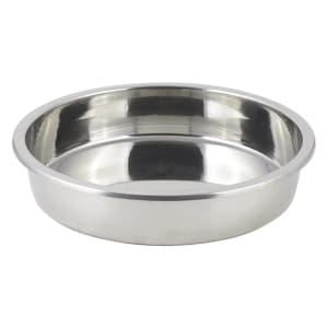 017-12001 15" Round Food Pan for Chafers w/ 2 gal Capacity, Stainless