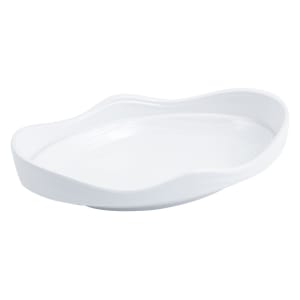 017-53206WH 1 qt Oval Melamine Serving Bowl, White