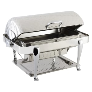 017-19040CHH Full Size Chafer w/ Roll-top Lid & Chafing Fuel Heat