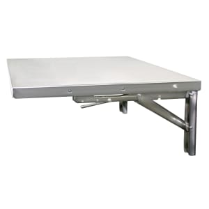 516-FUS1L 22" Left Flip Up Outer Shelf for Cadco Carts - Factory Installed, Stainless Steel