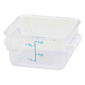080-PCSC2C 2 qt Square Food Storage Container - Clear