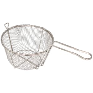 080-FBR11 Fryer Basket w/ Uncoated Handle - 10 1/2"D x 6"H, Round
