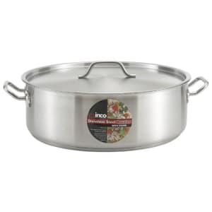 080-SSLB10 10 qt Stainless Braising Pot, Induction Ready