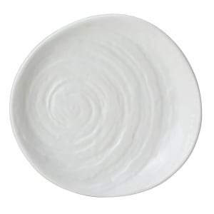 706-68A451EL705 6 1/2" Round Melamine Plate, Scape White
