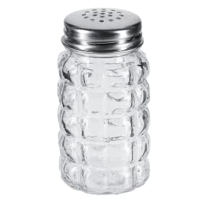 075-1830EU 2 oz Shaker for Salt/Pepper - Metal Lid, Square