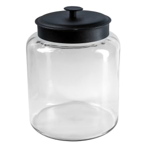 075-88908 2 1/2 gallon Modern Montana Jar, Black Metal Cover