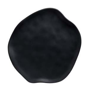 706-7000DD007 14" Round Delfin Cheese Platter -  Melamine, Marisol Black