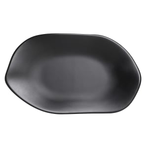 706-7000DD022 7" x 4 1/4" Oval Delfin Platter - Melamine, Marisol Black