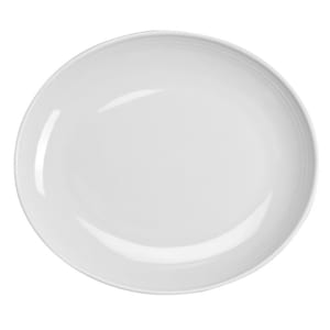 706-HL132410000 12" x 10 1/2" Oval Arctic White Platter - China, White