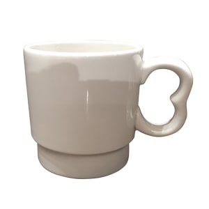 706-HL17300 7 1/2 oz Rolled Edge Stack Cup - China, Ivory