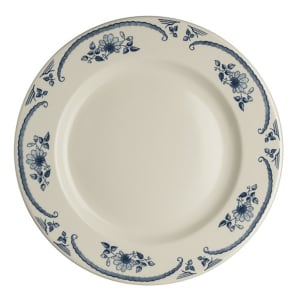706-HL4445035 10 5/8" Round American Rose Plate - China, Blue